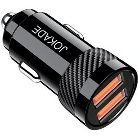 شارژر فندکی خودرو JOKADE مدل JH060 ظرفیت 5آمپر دو پورت فست شارژ USB C