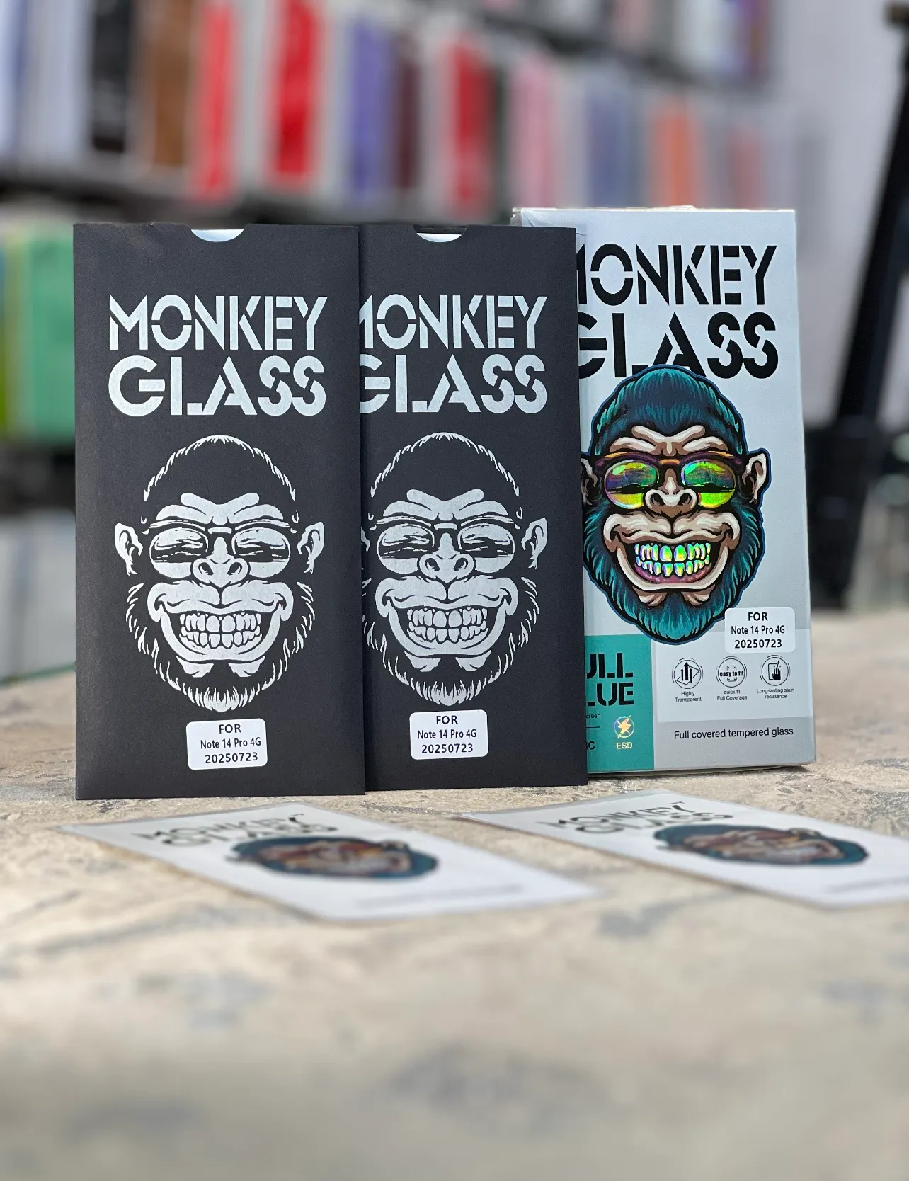 گلس شیشه ای گوشی شیائومی note 15 5g/note 15 4g ایج MONKEY GLASS EDGE سری آنتی استاتیک ANTI STATIC اورجینال
